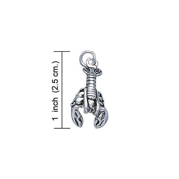 Lobster Sterling Silver Charm SC301 - Jewelry